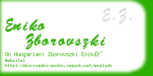 eniko zborovszki business card